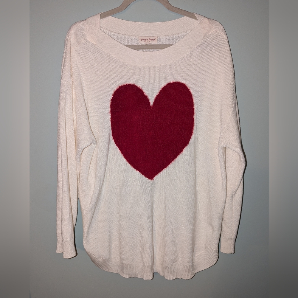 Song n Spirit Knit Heart Sweater
